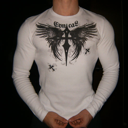 Cynical White Thermal Long Sleeve